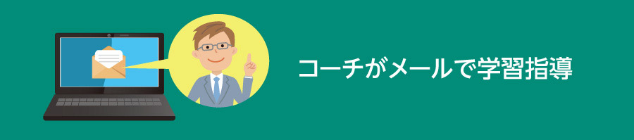 コーチがメールで学習指導